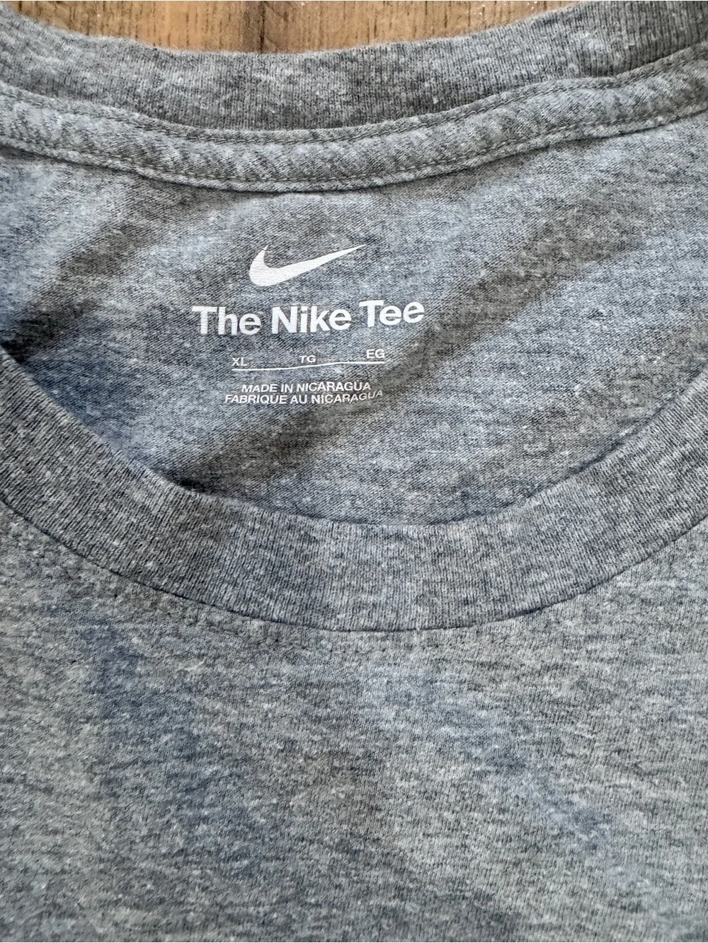 Nike Grey T-Shirt with Green Oregon Ducks Logo